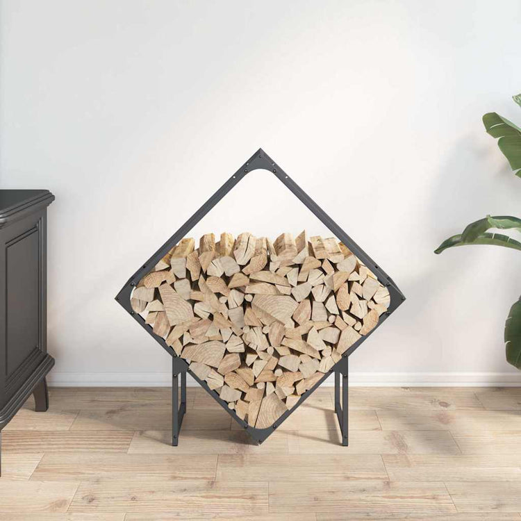 Vidaxl brandhoutrek 80x25x80 cm koudgewalst staal antracietkleurig