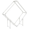 Vidaxl brandhoutrek 100x25x100 cm koudgewalst staal wit