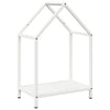 Vidaxl brandhoutrek 40x25x60 cm koudgewalst staal wit