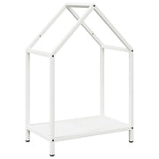 Vidaxl brandhoutrek 40x25x60 cm koudgewalst staal wit - afbeelding 2