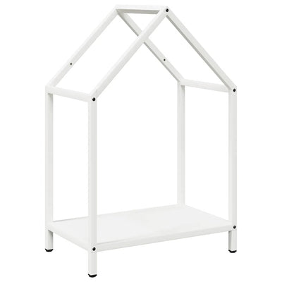 Vidaxl brandhoutrek 40x25x60 cm koudgewalst staal wit