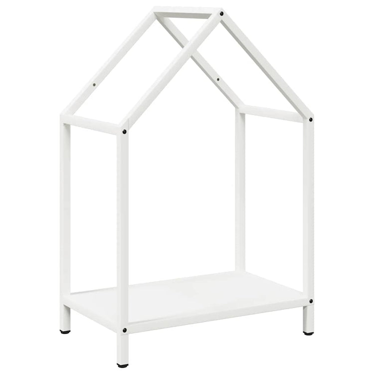 Vidaxl brandhoutrek 40x25x60 cm koudgewalst staal wit