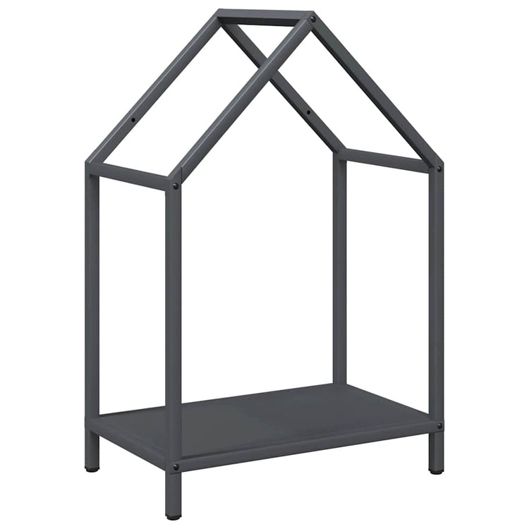 Vidaxl brandhoutrek 40x25x60 cm koudgewalst staal antracietkleurig