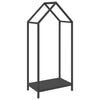 Vidaxl brandhoutrek 40x25x90 cm koudgewalst staal zwart
