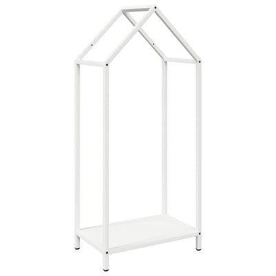 Vidaxl brandhoutrek 40x25x90 cm koudgewalst staal wit