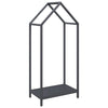 Vidaxl brandhoutrek 40x25x90 cm koudgewalst staal antracietkleurig