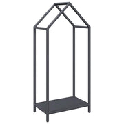 Vidaxl brandhoutrek 40x25x90 cm koudgewalst staal antracietkleurig - afbeelding 2