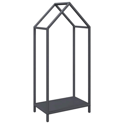 Vidaxl brandhoutrek 40x25x90 cm koudgewalst staal antracietkleurig