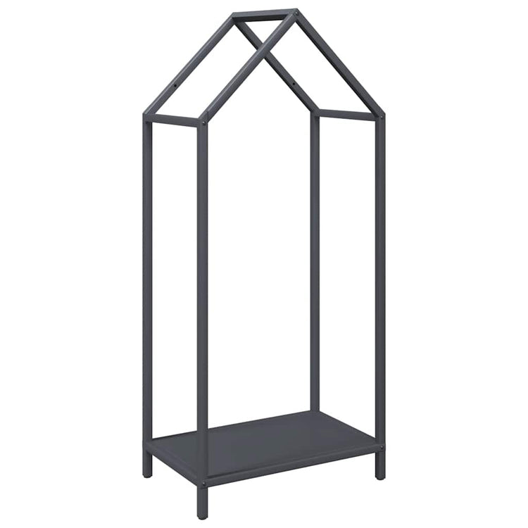 Vidaxl brandhoutrek 40x25x90 cm koudgewalst staal antracietkleurig
