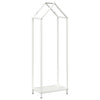 Vidaxl brandhoutrek 40x25x120 cm koudgewalst staal wit