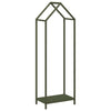 Vidaxl brandhoutrek 40x25x120 cm koudgewalst staal olijfgroen