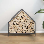 Vidaxl brandhoutrek 60x25x60 cm koudgewalst staal zwart - afbeelding 3