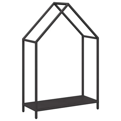 Vidaxl brandhoutrek 60x25x90 cm koudgewalst staal zwart