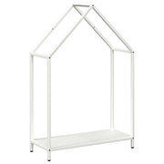 Vidaxl brandhoutrek 60x25x90 cm koudgewalst staal wit - afbeelding 2