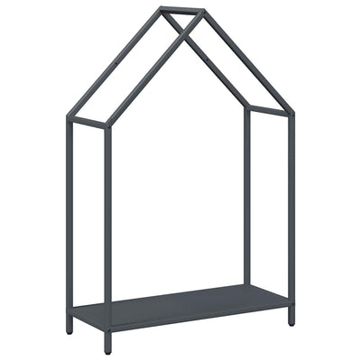 Vidaxl brandhoutrek 60x25x90 cm koudgewalst staal antracietkleurig