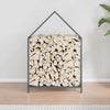 Vidaxl brandhoutrek 60x25x90 cm koudgewalst staal antracietkleurig