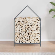 Vidaxl brandhoutrek 60x25x90 cm koudgewalst staal antracietkleurig - afbeelding 3