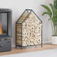 Vidaxl brandhoutrek 60x25x90 cm koudgewalst staal antracietkleurig