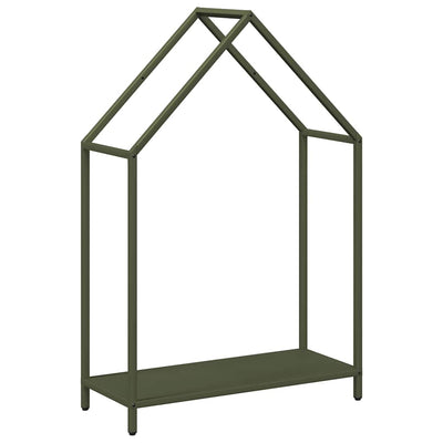 Vidaxl brandhoutrek 60x25x90 cm koudgewalst staal olijfgroen