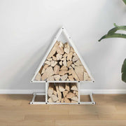 Vidaxl brandhoutrek 50x25x60 cm koudgewalst staal wit - afbeelding 3