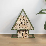 Vidaxl brandhoutrek 50x25x60 cm koudgewalst staal olijfgroen - afbeelding 3