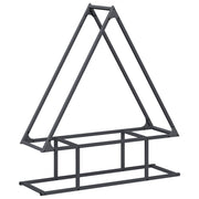 Vidaxl brandhoutrek 80x25x90 cm koudgewalst staal antracietkleurig - afbeelding 2