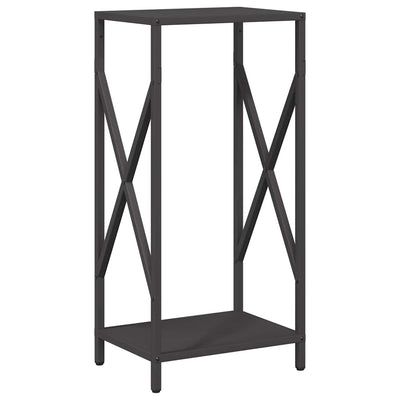 Vidaxl brandhoutrek 34x25x70 cm koudgewalst staal zwart