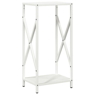 Vidaxl brandhoutrek 34x25x70 cm koudgewalst staal wit