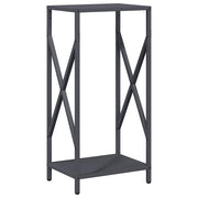 Vidaxl brandhoutrek 34x25x70 cm koudgewalst staal antracietkleurig - afbeelding 2