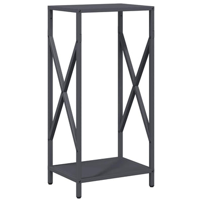 Vidaxl brandhoutrek 34x25x70 cm koudgewalst staal antracietkleurig