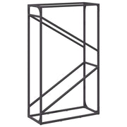 Vidaxl brandhoutrek 60x25x100 cm koudgewalst staal zwart - afbeelding 2