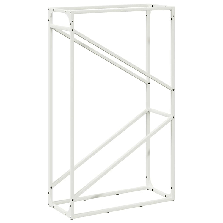 Vidaxl brandhoutrek 60x25x100 cm koudgewalst staal wit