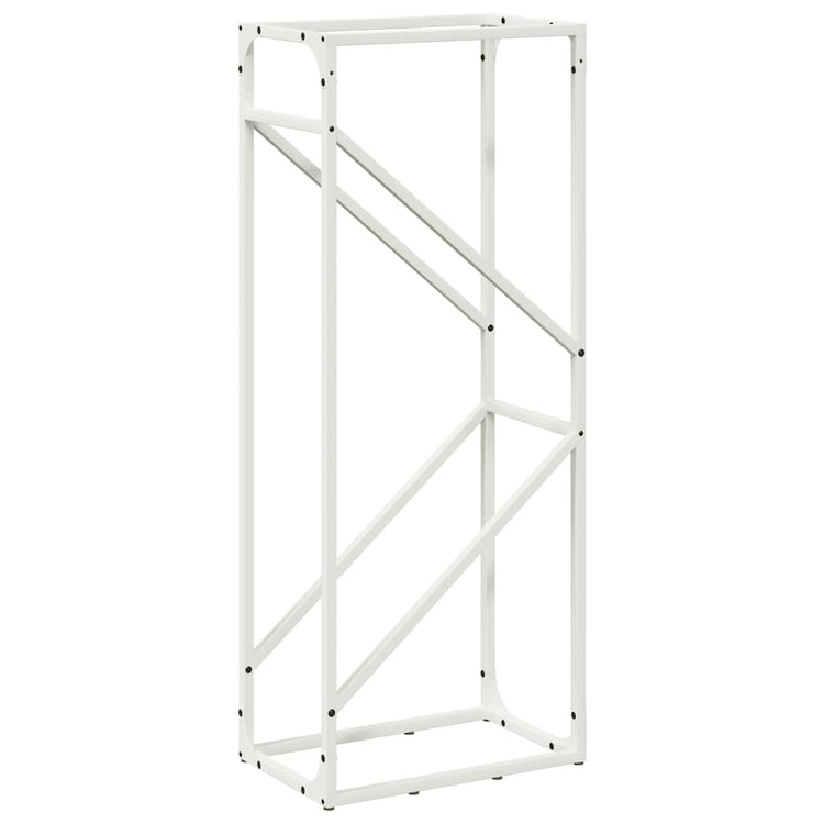 Vidaxl brandhoutrek 40x25x100 cm koudgewalst staal wit