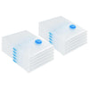 Vidaxl opslagzakken met opslag 10 pcs transparant en blauw 70 x 50 cm