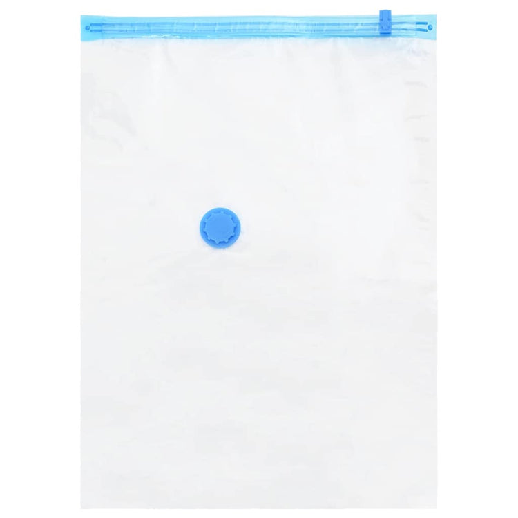 Vidaxl opslagzakken 20 st transparant en blauw 70 x 50 cm