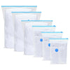 Vidaxl opslagzakken met opslag 50 pcs transparant en blauw 100 x 80 cm