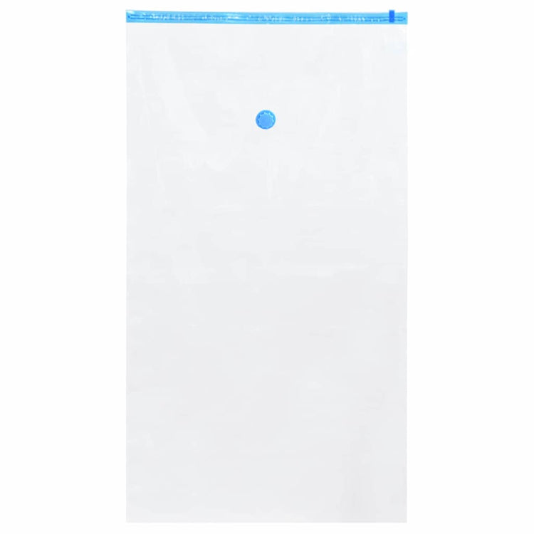 Vidaxl opslagzakken 5 st transparant en blauw 120 x 70 cm