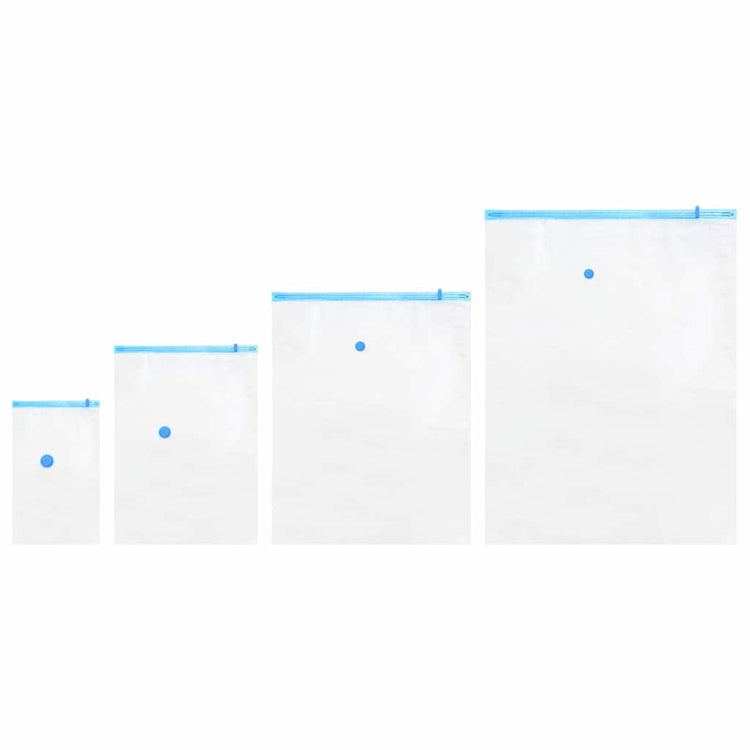 Vidaxl opslagzakken 15 st transparant en blauw 130 x 100 cm