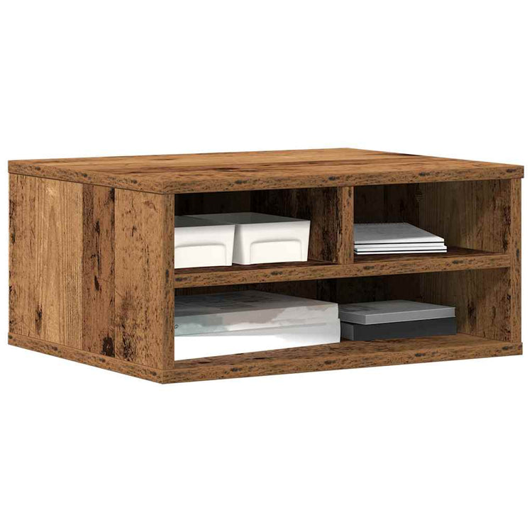 Vidaxl printerstand oud hout 49 x 40 x 22,5 cm bewerkt hout