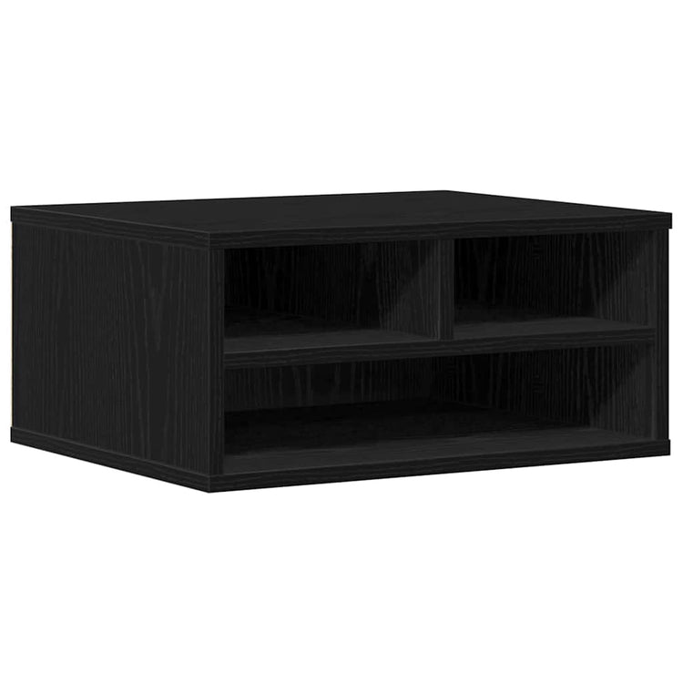 Vidaxl printerstand zwart eiken 49 x 40 x 22,5 cm bewerkt hout