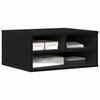 Vidaxl printerstand zwart eiken 49 x 40 x 22.5 cm bewerkt hout
