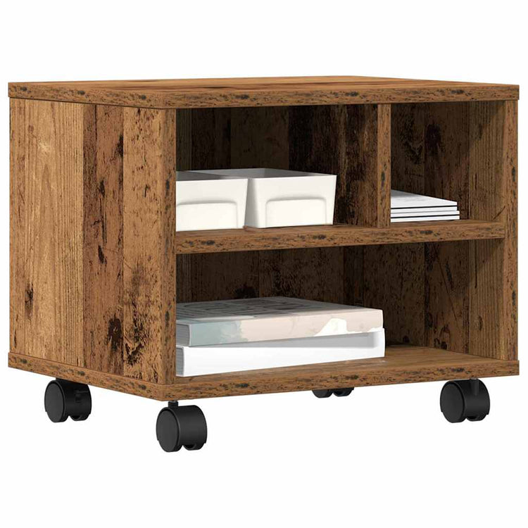 Vidaxl printerstand oudhout 41 x 32 x 34,5 cm bewerkt hout