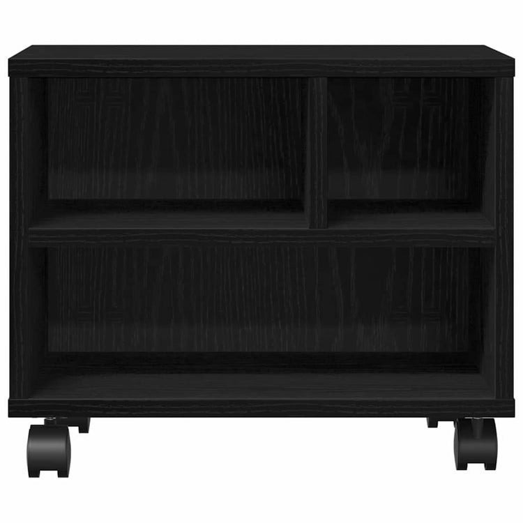 Vidaxl printerstand zwart eiken 41 x 32 x 34,5 cm bewerkt hout