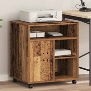 Vidaxl printerstand oud hout 60 x 50 x 67 cm bewerkt hout - afbeelding 1