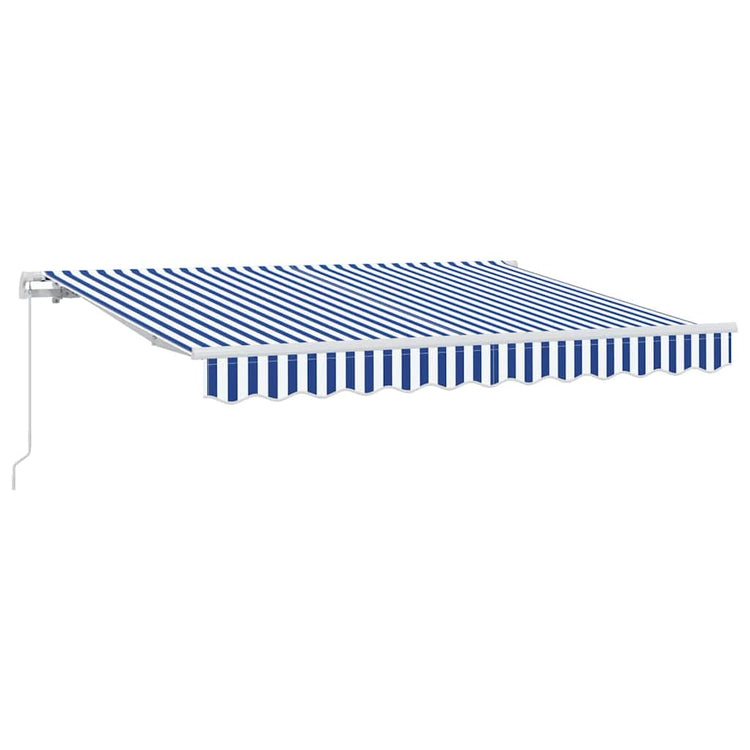 Vidaxl inklapbaar zonnescherm blauw 250 x 200 cm stof