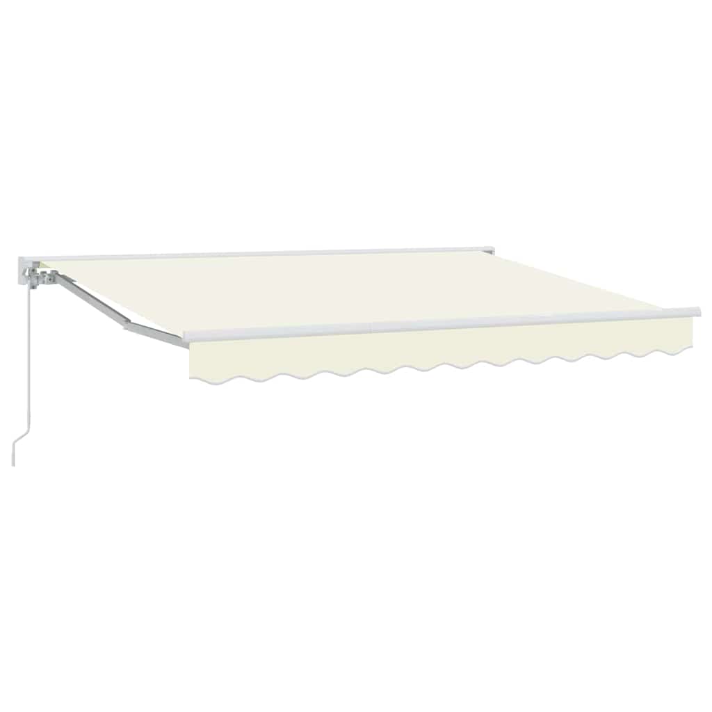 Vidaxl inklapbaar zonnescherm crème 250 x 200 cm polyester en metaal
