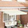 Vidaxl inklapbaar zonnescherm crème 250 x 200 cm polyester en metaal