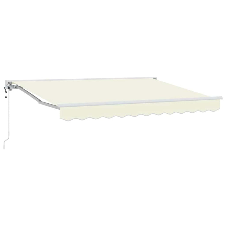 Vidaxl inklapbaar zonnescherm crème 250 x 200 cm polyester en metaal
