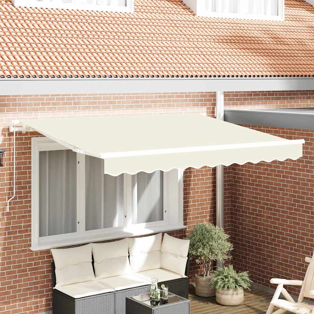 Vidaxl inklapbaar zonnescherm crème 250 x 200 cm stof