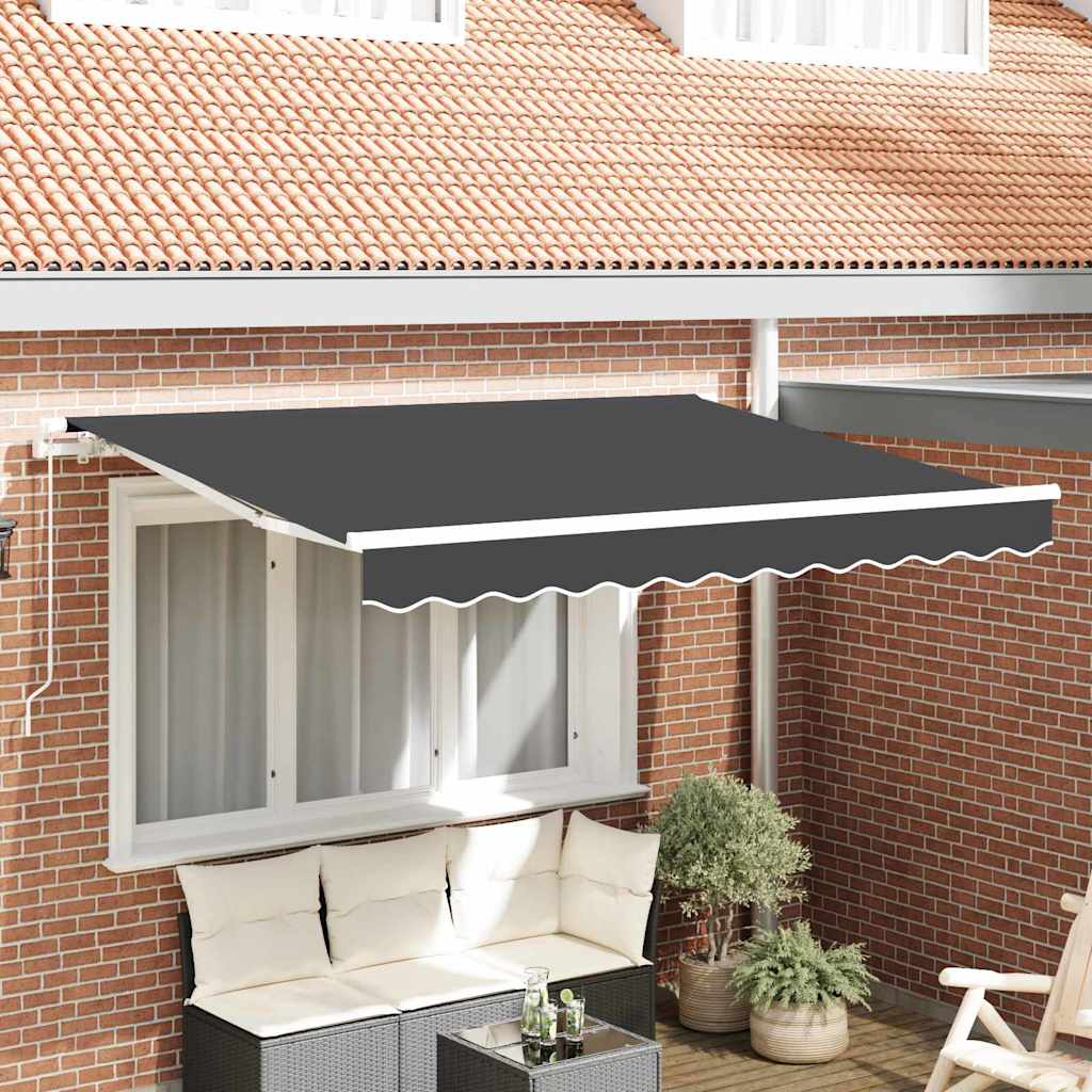Vidaxl inklapbaar zonnescherm antraciet 250 x 200 cm stof